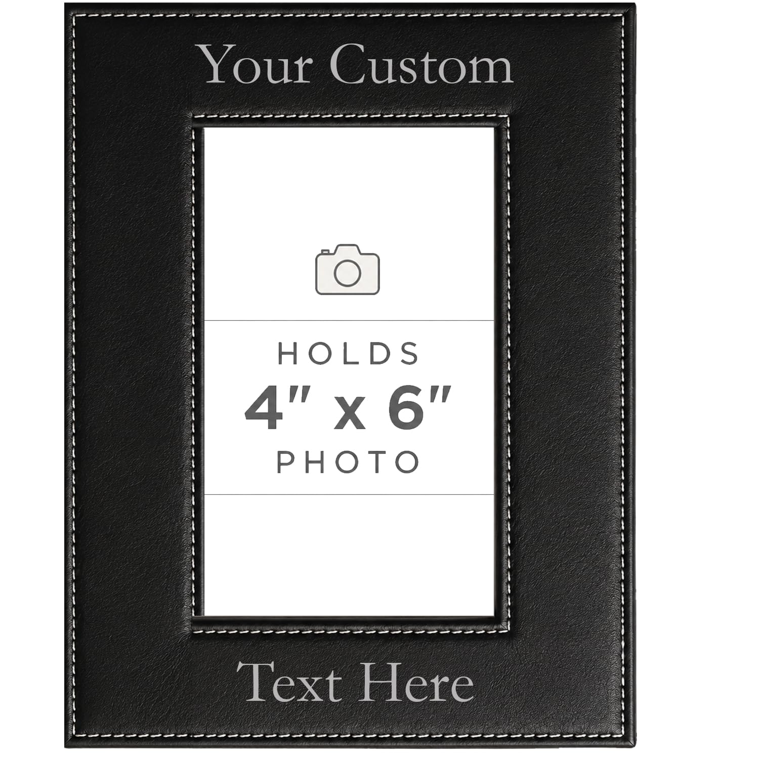 CustomGiftsNow Personalized Leatherette Frame