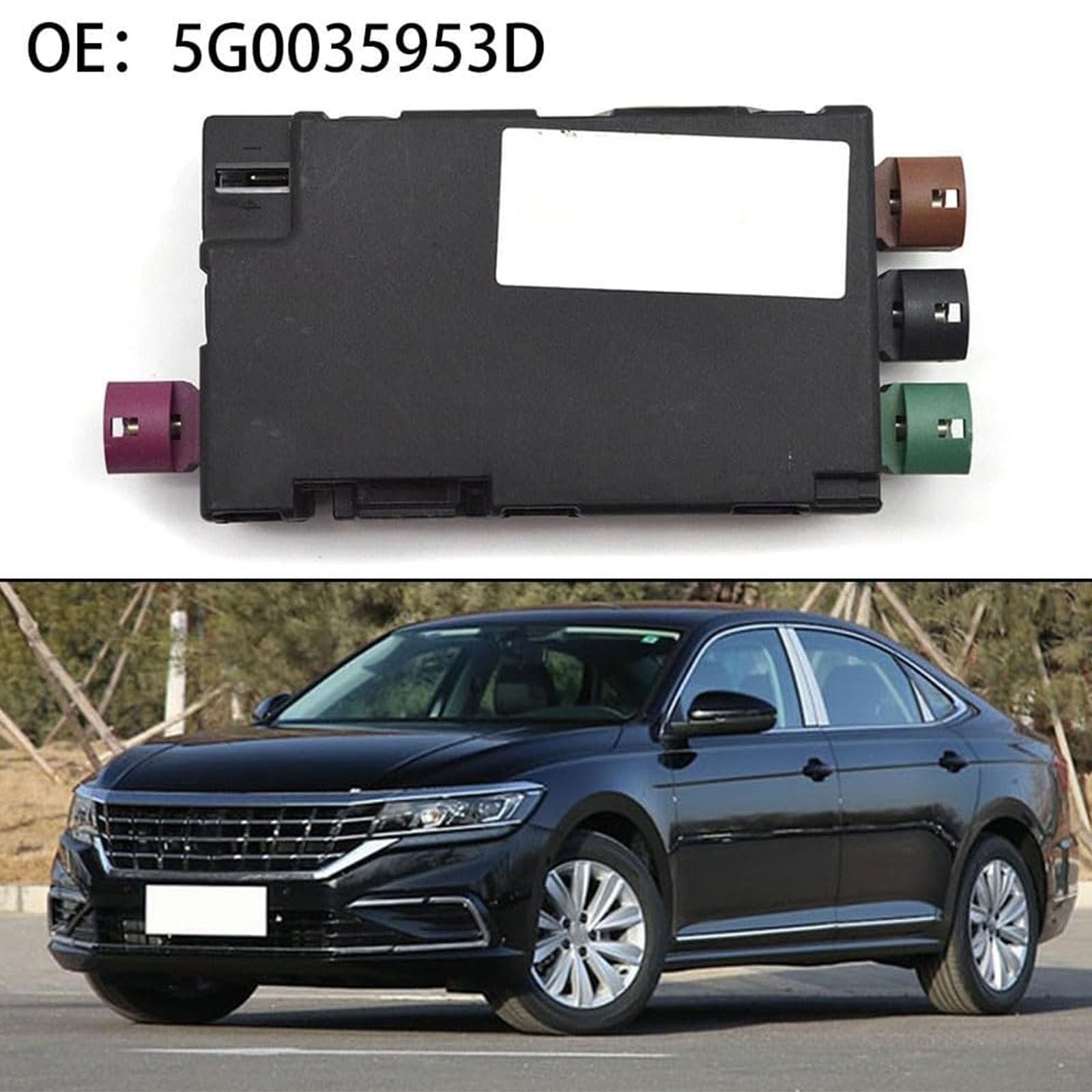 Adaptador convertidor de módulo USB para vehículo 5G0035953D, pieza divisora USB automotriz con un puerto para servicio de conexión de consola y referencia de piezas