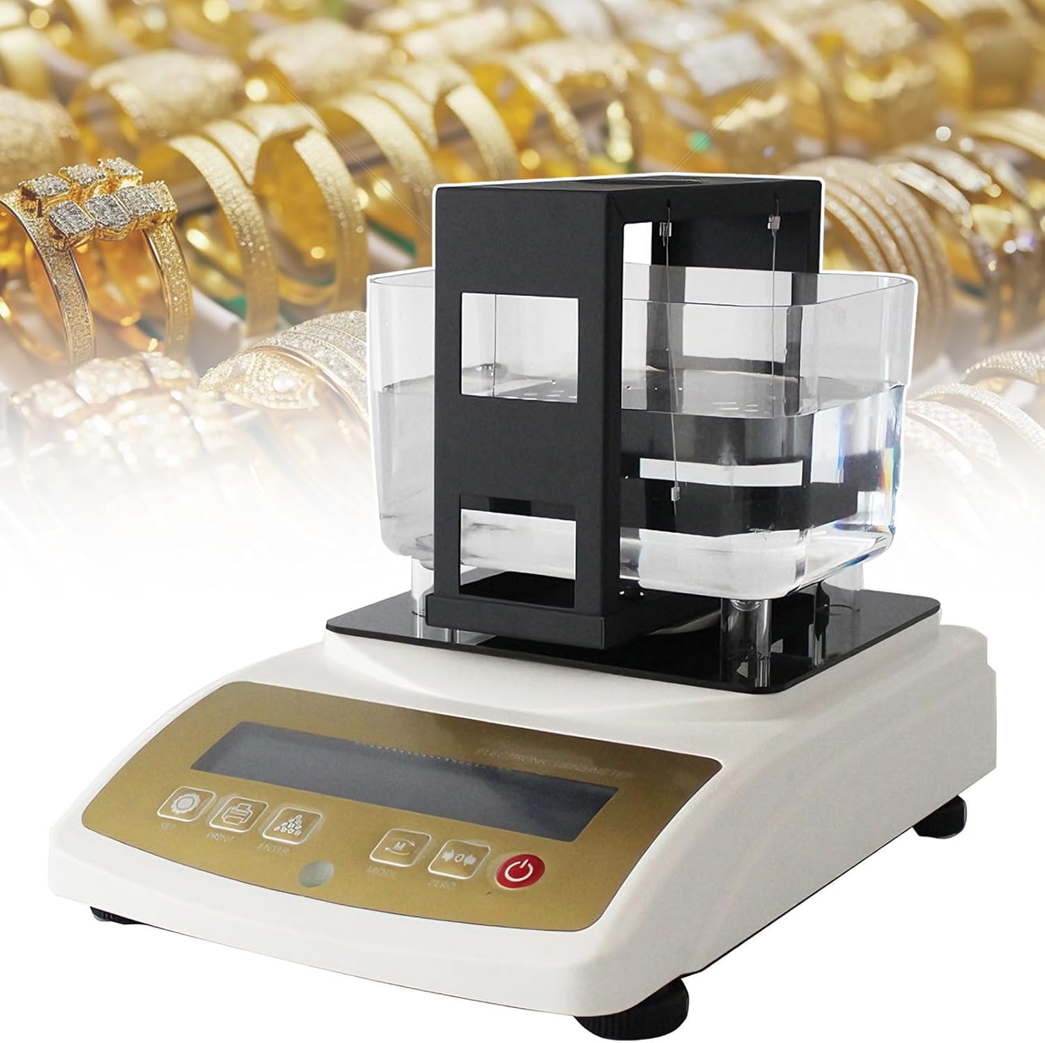 Electronic Gold Tester Machine and Silver Purity Tester Density Meter for Gold, Silver, Platinum, and Palladium | 0.01g Accuracy | Precious Metal Testing Kit for Jewelry and Refinery Use