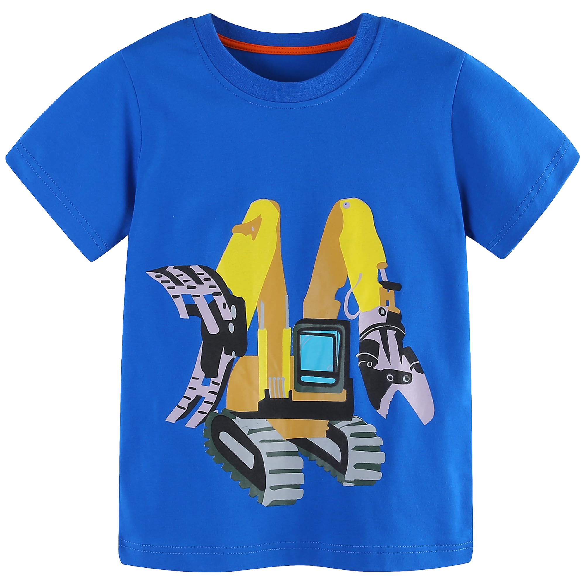 AIWUHE Toddler T Shirts Cotton Summer Tshirts Boys Girls Short Sleeve Tee Tops Casual Graphic Clothes Crew Neck Shirts 2-6Y