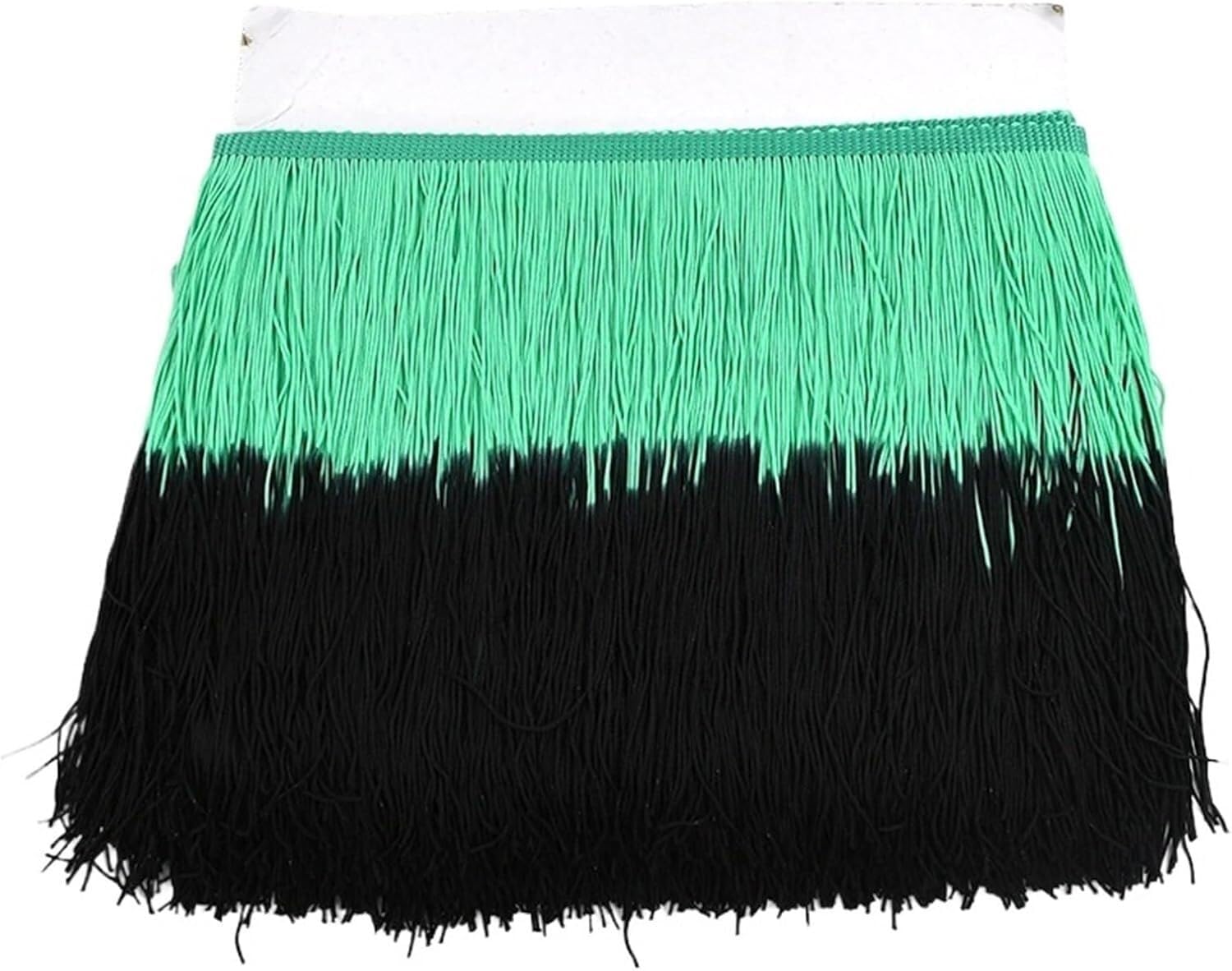 Ruban de satin à franges multicolore pour briller en jupe de danse latine