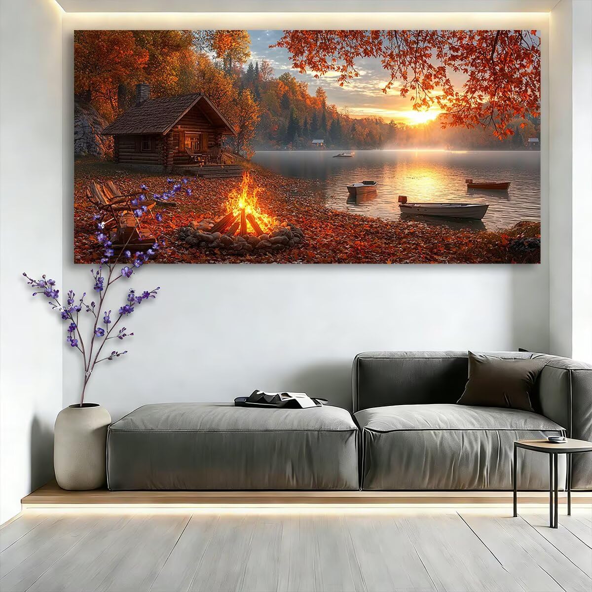 Duży diamentowy krajobraz, 120 x 60 cm, zestawy do malowania diamentami 5D dla dorosłych, DIY, jesienna sztuka z klejnotami dla dorosłych, pełne okrągłe wiertło, kryształowe malarstwo, rękodzieło
