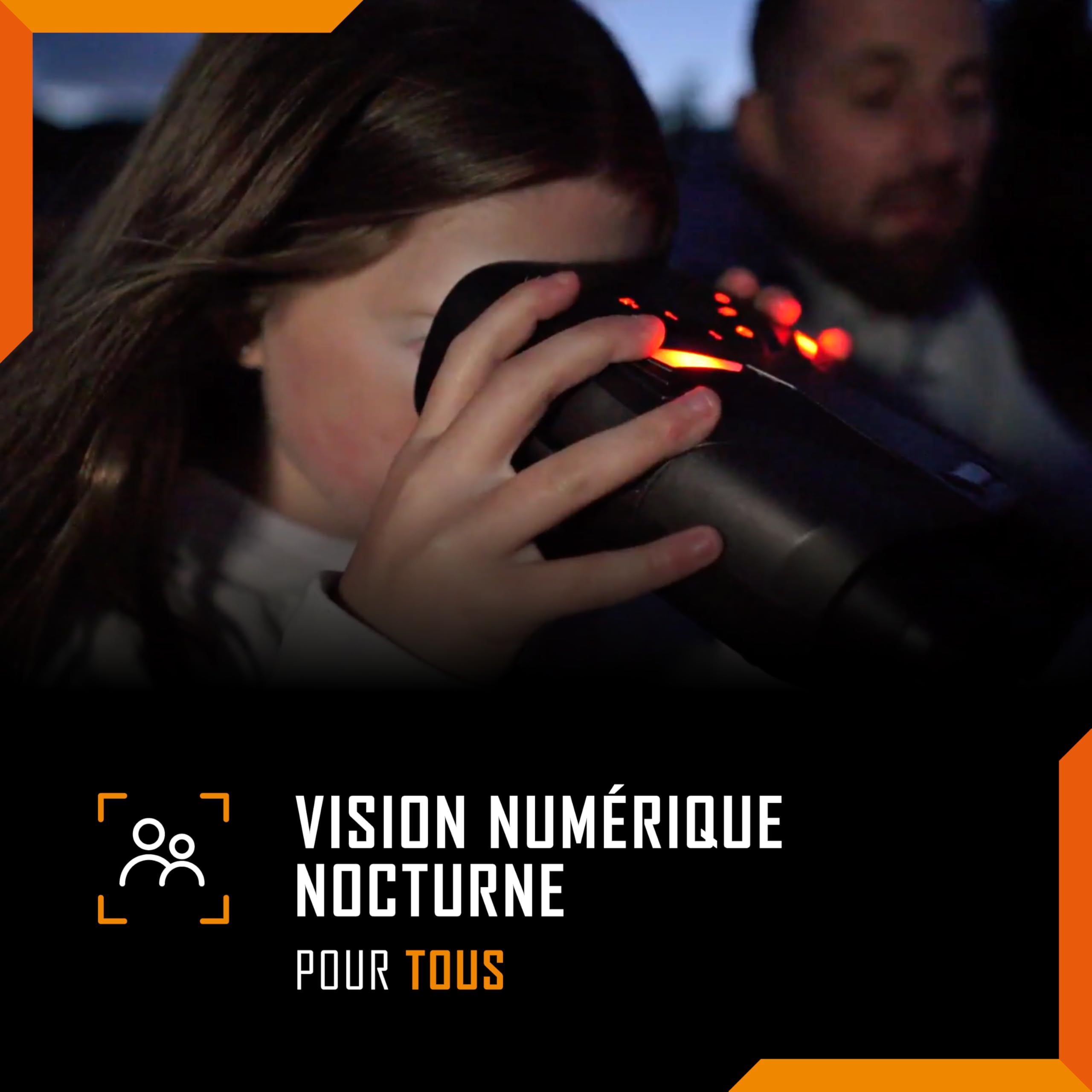 Jumelles de vision nocturne – Nightfox Ember Lunettes de vision nocturne infrarouge, facile à utiliser, grand écran, grossissement 4x, portée 250m, vidéo 4K, jumelles numériques pour le camping
