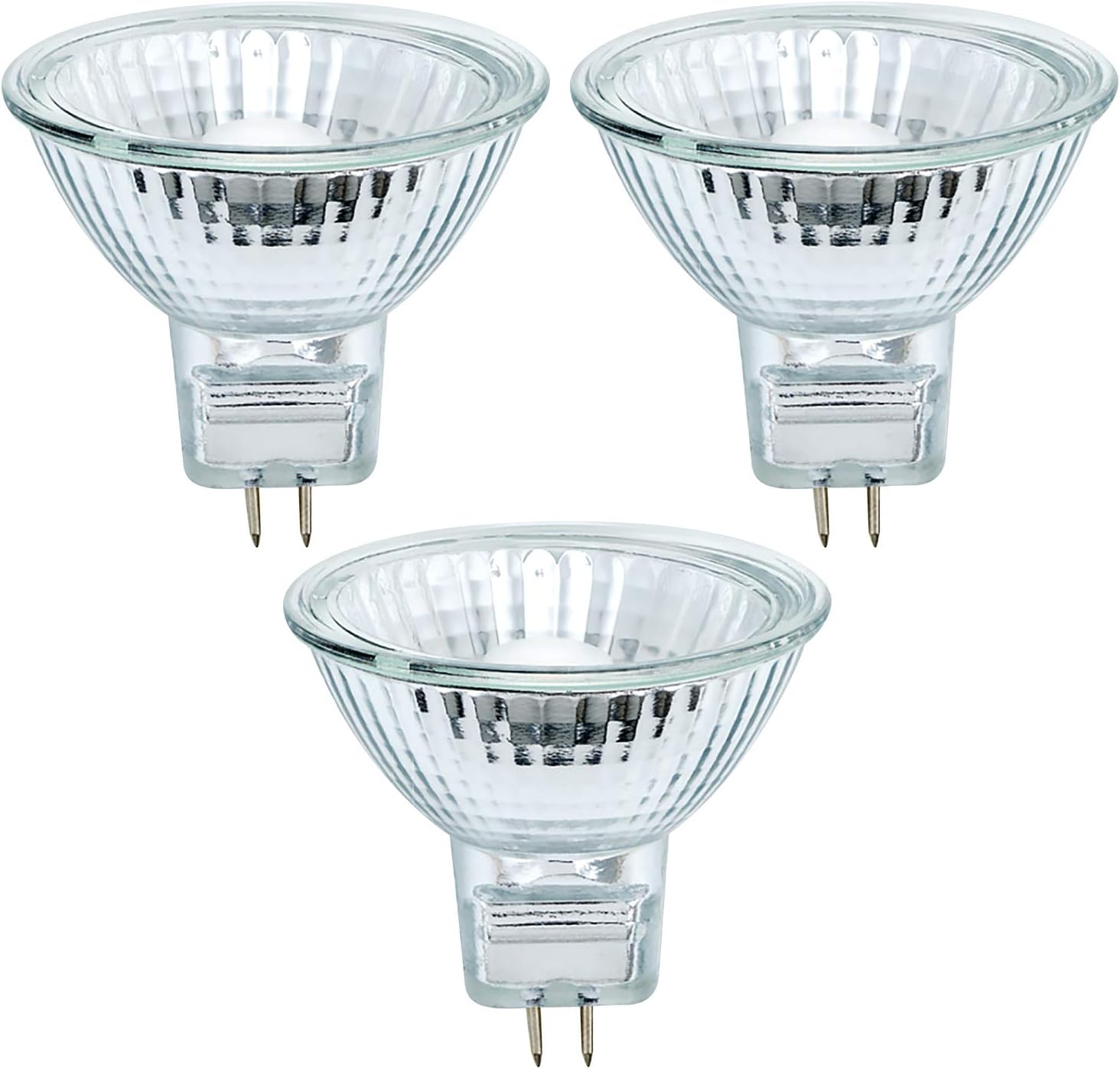 MR11 Halogen Spot Light Bulb Down Reflector Lamp 10W 12V 2 Prong Stove Hood Range Lighting High CRI Warm White 10Watt GU4 Dimmable Replacement GL Fiber Optic BAB C Bright Kitchen 45° Beam 11⁄8 inches
