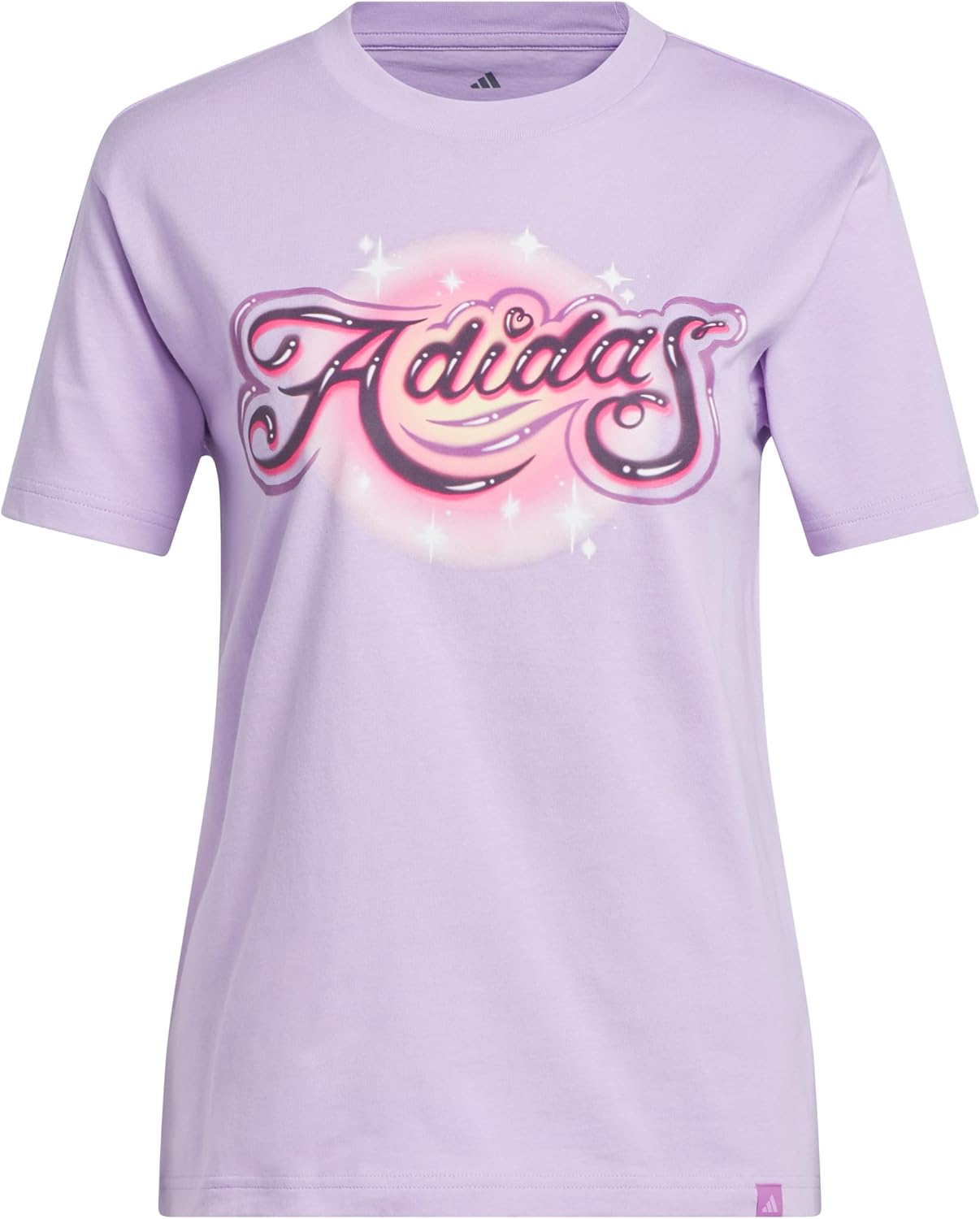 Adidas Womens Airbrushed Graphic T-Shirt - Image 2