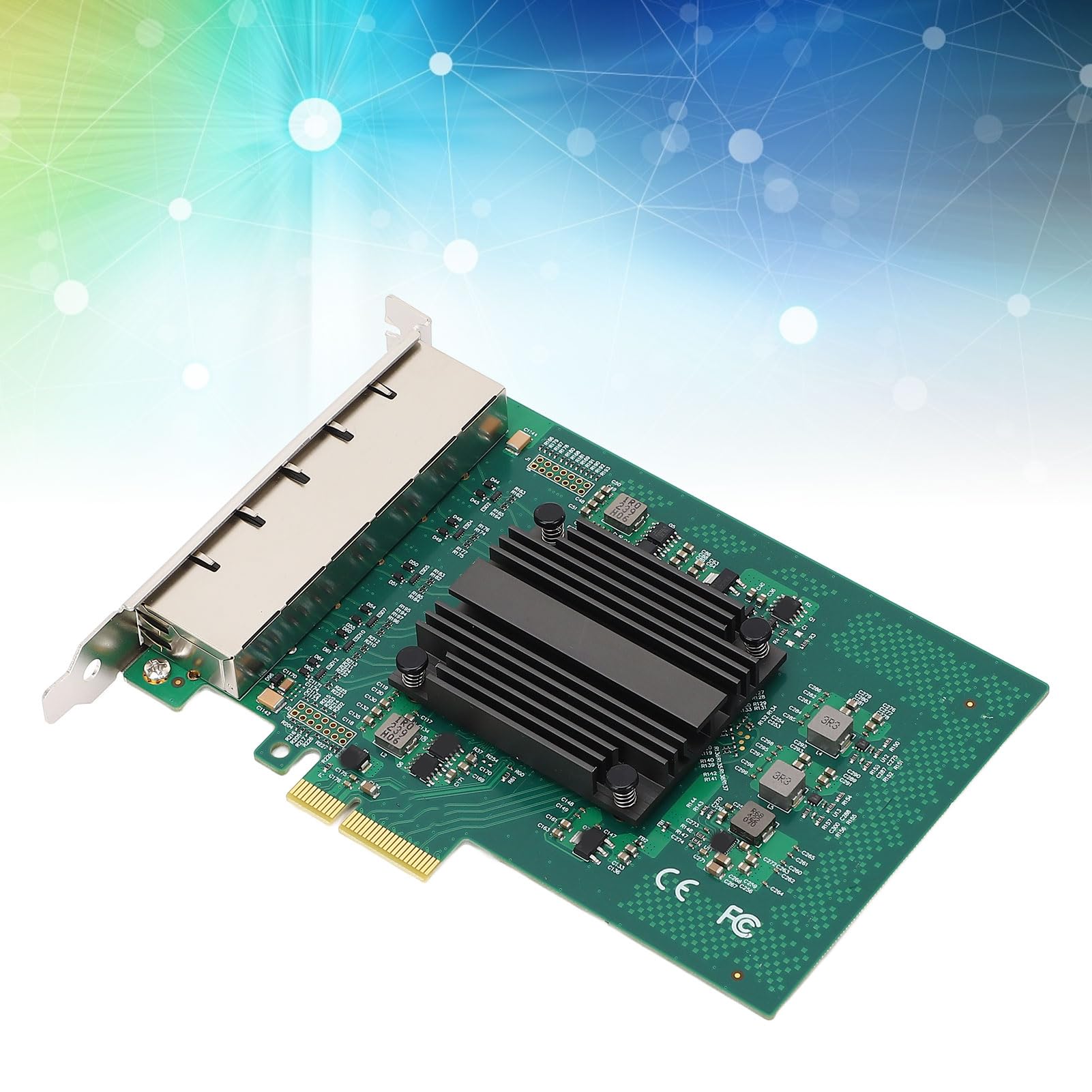 Tarjeta de Red PCIe Chip I350, 6 Puertos RJ45