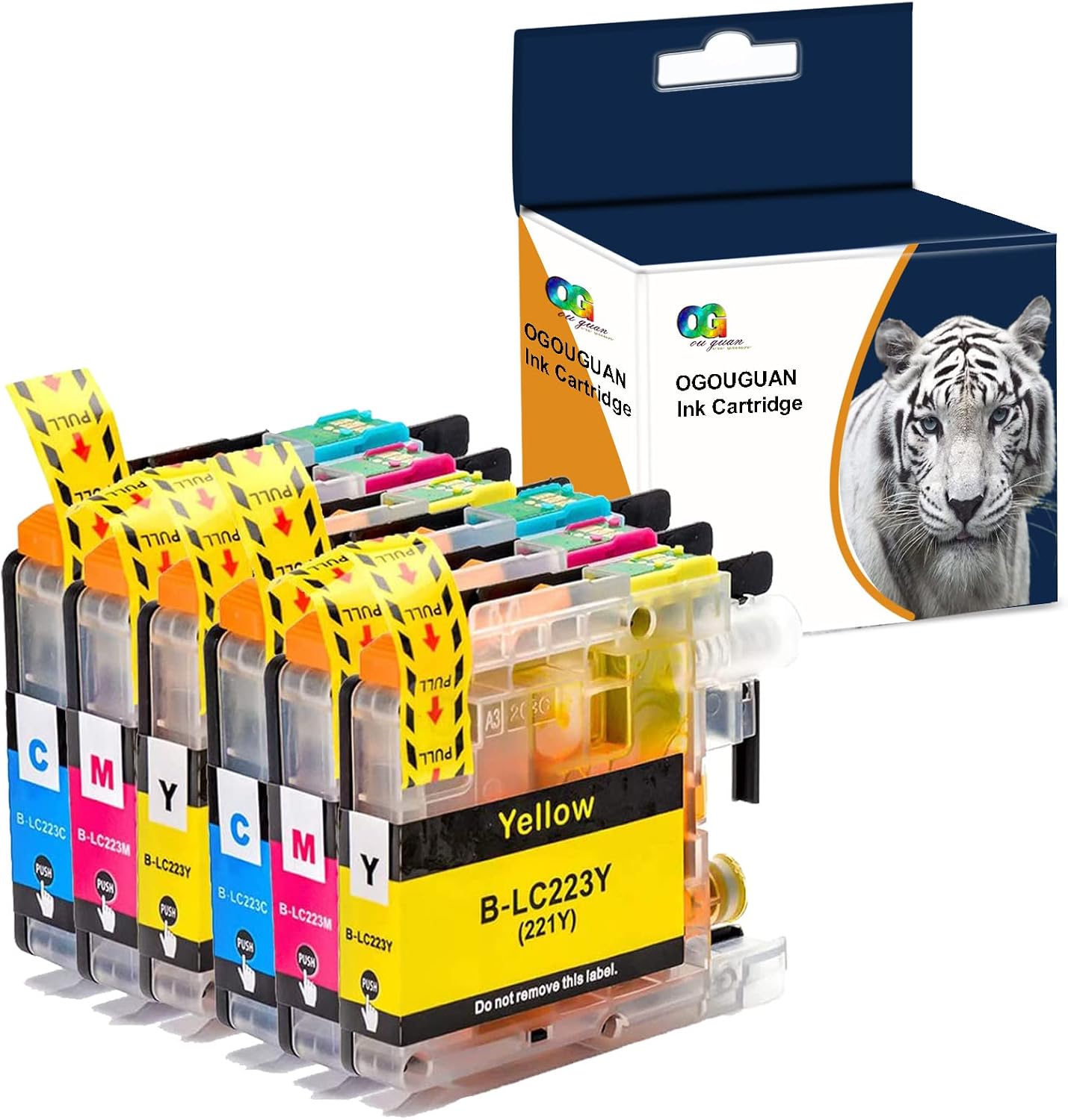 Set 10 Cartucce Inchiostro Compatibili Brother LC223 LC225 LC227 Con Chip