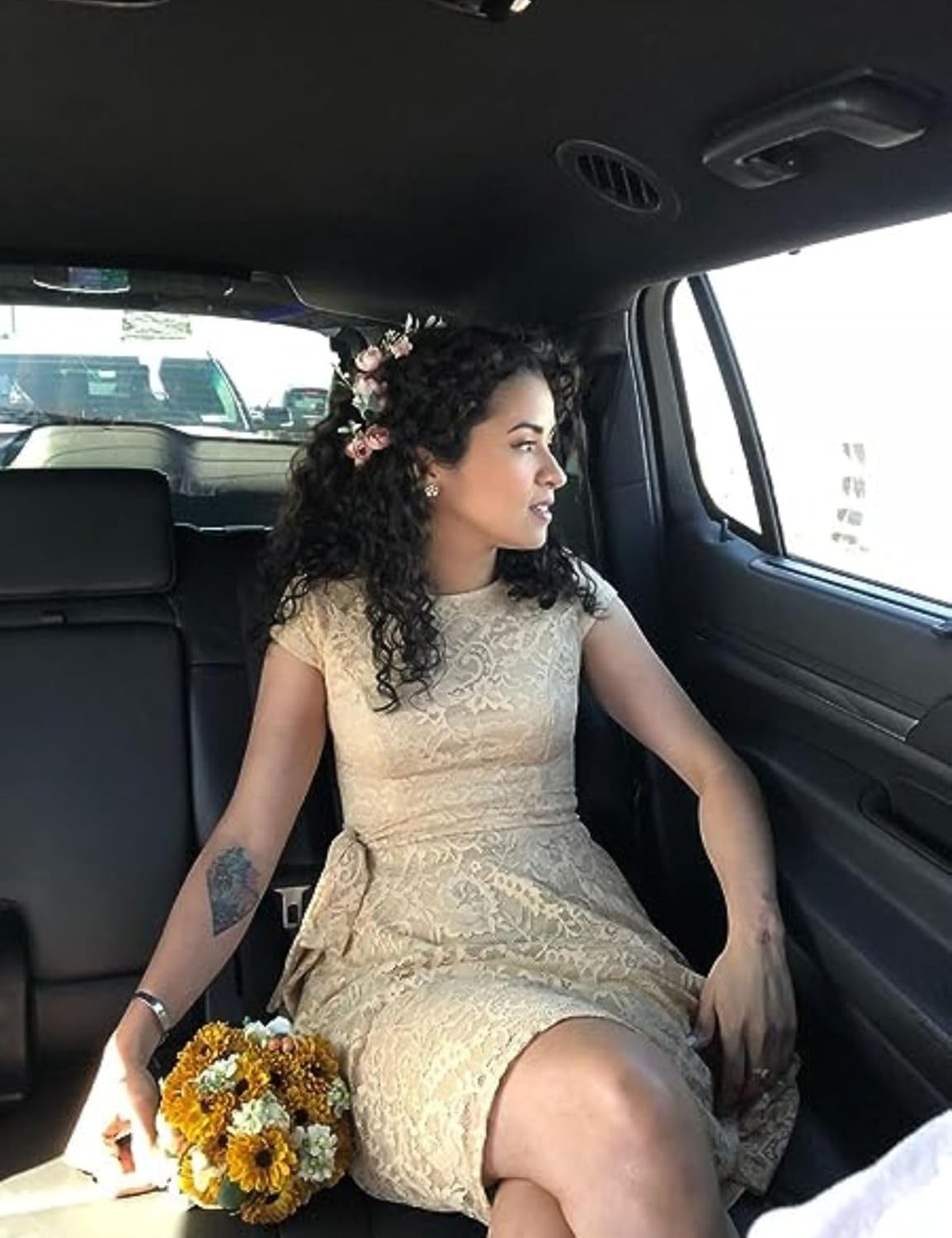 MUADRESS Women's Lace Cocktail Wedding Party Dress - Image 2