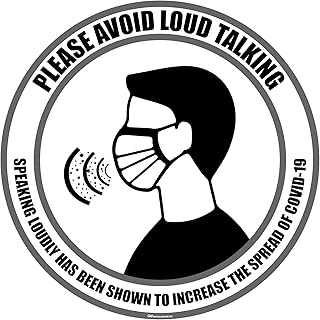 Please Avoid Loud Talking - Adhesive Laminated Floor Marker (22