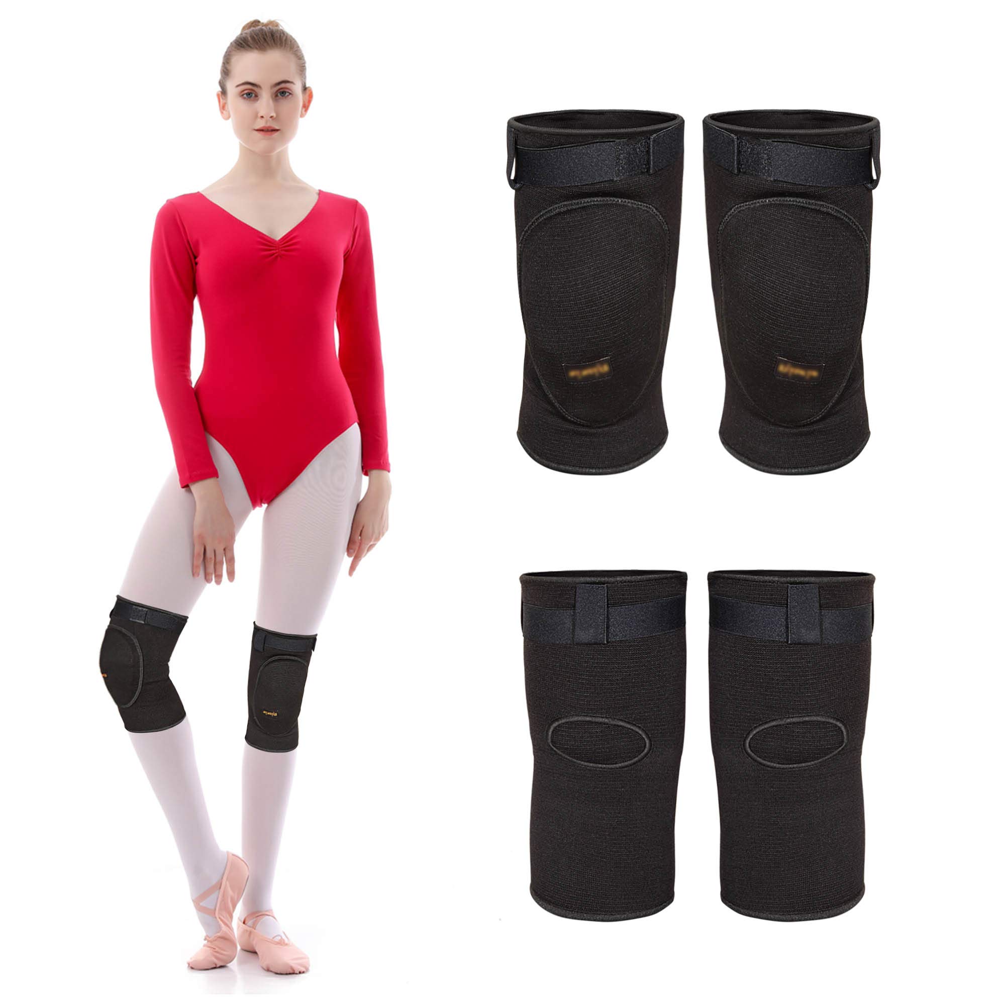 Ginocchiere Protettive Spesse Con Spugna Antiscivolo - Unisex, Taglia S (30-50 Kg) - Per Pallavolo, Danza, Palestra