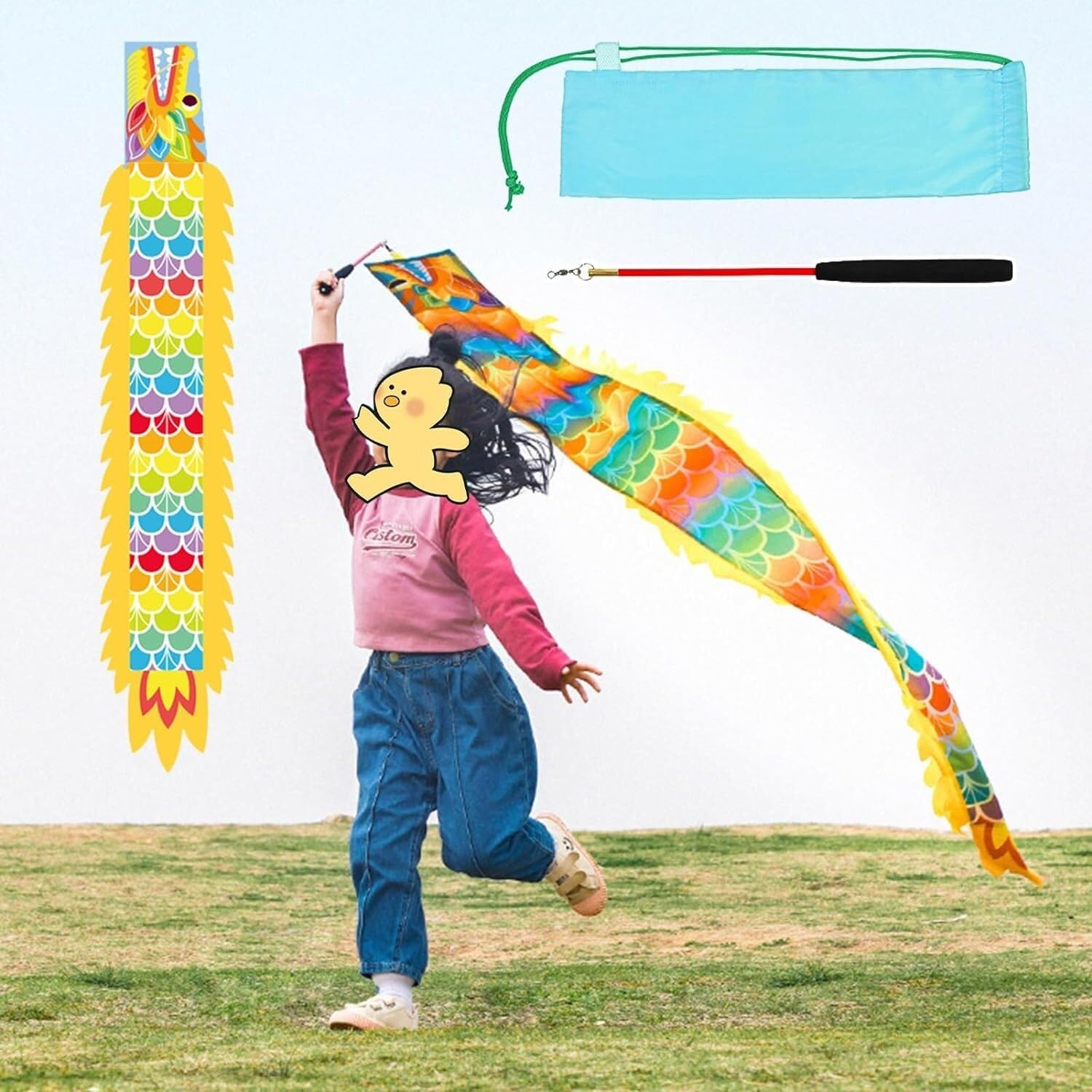Cinta de dragón para niños perfecta para juegos en el parque