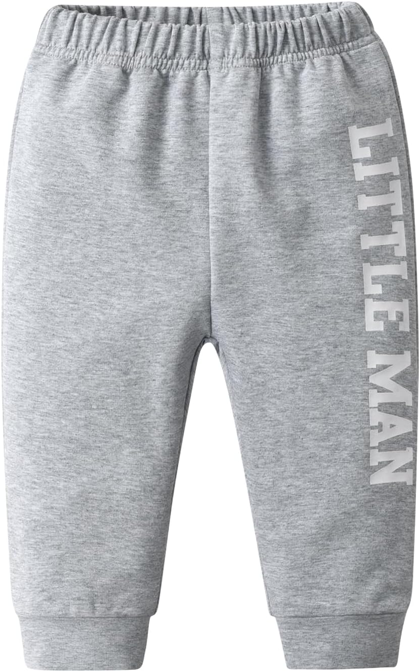 Baby Boy Infant 3 Pack Solid Letter Pants and Casual Leggings