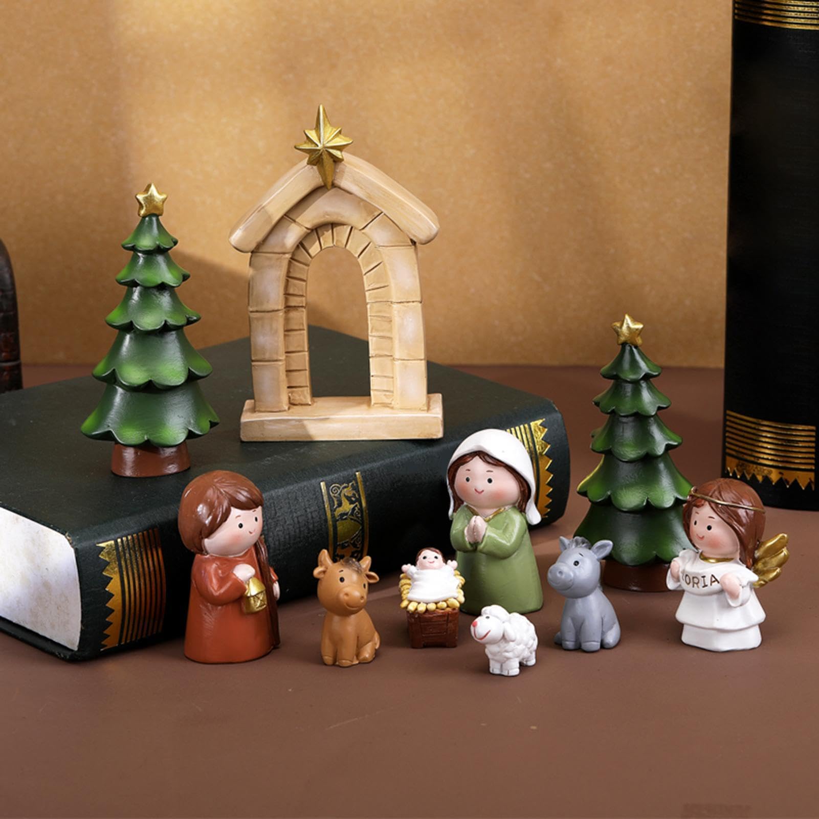 Presepe Set di statuette religiose di Natale
