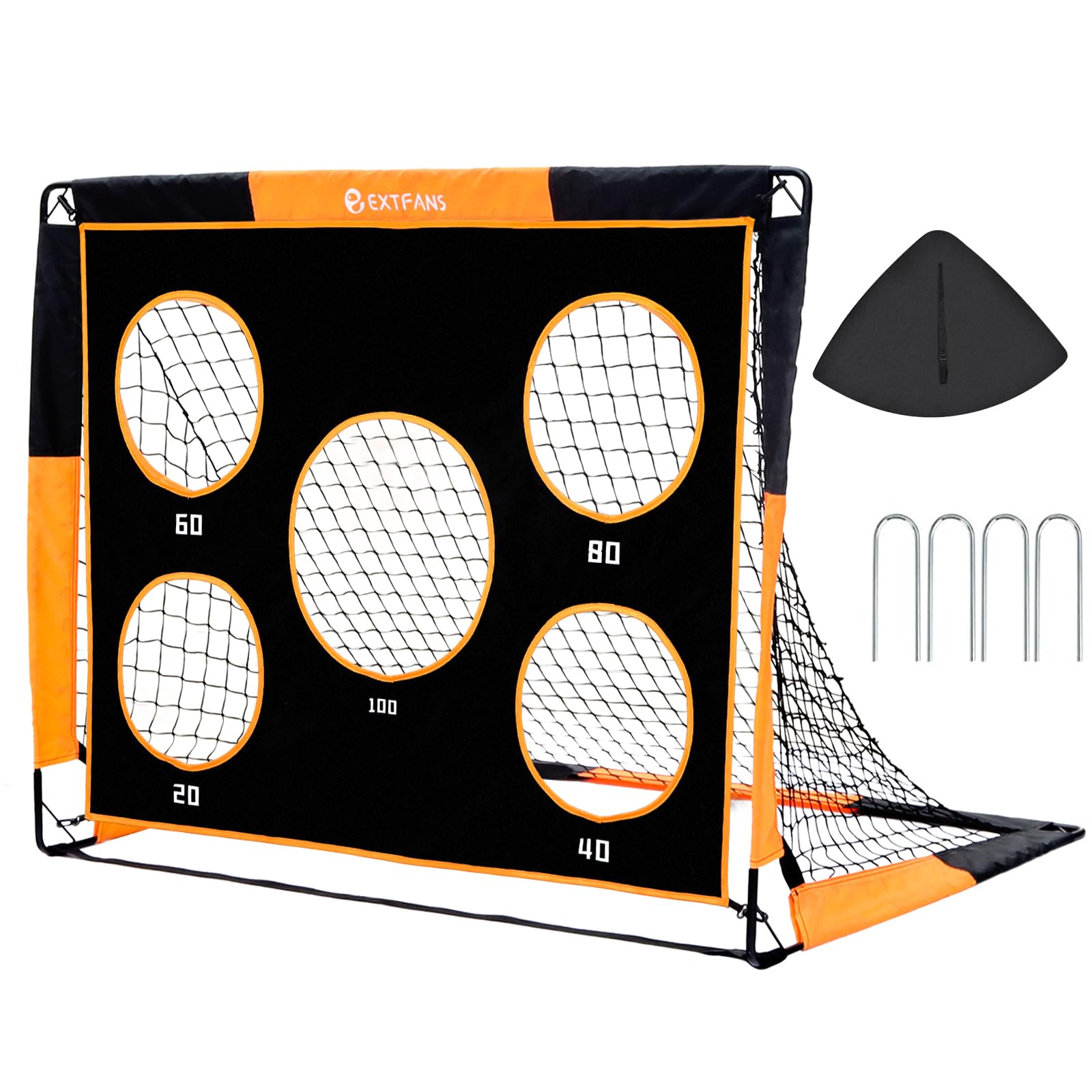 Porta Da Calcio Pieghevole Per Bambini - 4 Modalità Di Gioco, Pop-Up, Per Interni Ed Esterni - Foto 2