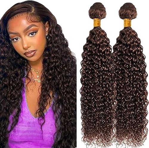 Lakaisa Human Hair Bundles Curly Wave Paquete de Cabello Humano Sew in Hair #4 C
