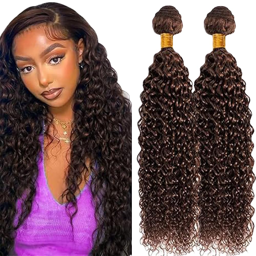 Extensiones de pelo humano ondulado natural sin procesar en paquete de 2 unidades para mujer 8