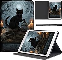Vista 69 de Funda para Samsung Galaxy Tab S10 Lite / S10 FE / S9 FE 10.9 pulgadas, delgada de piel sintética con soporte de múltiples ángulos y función