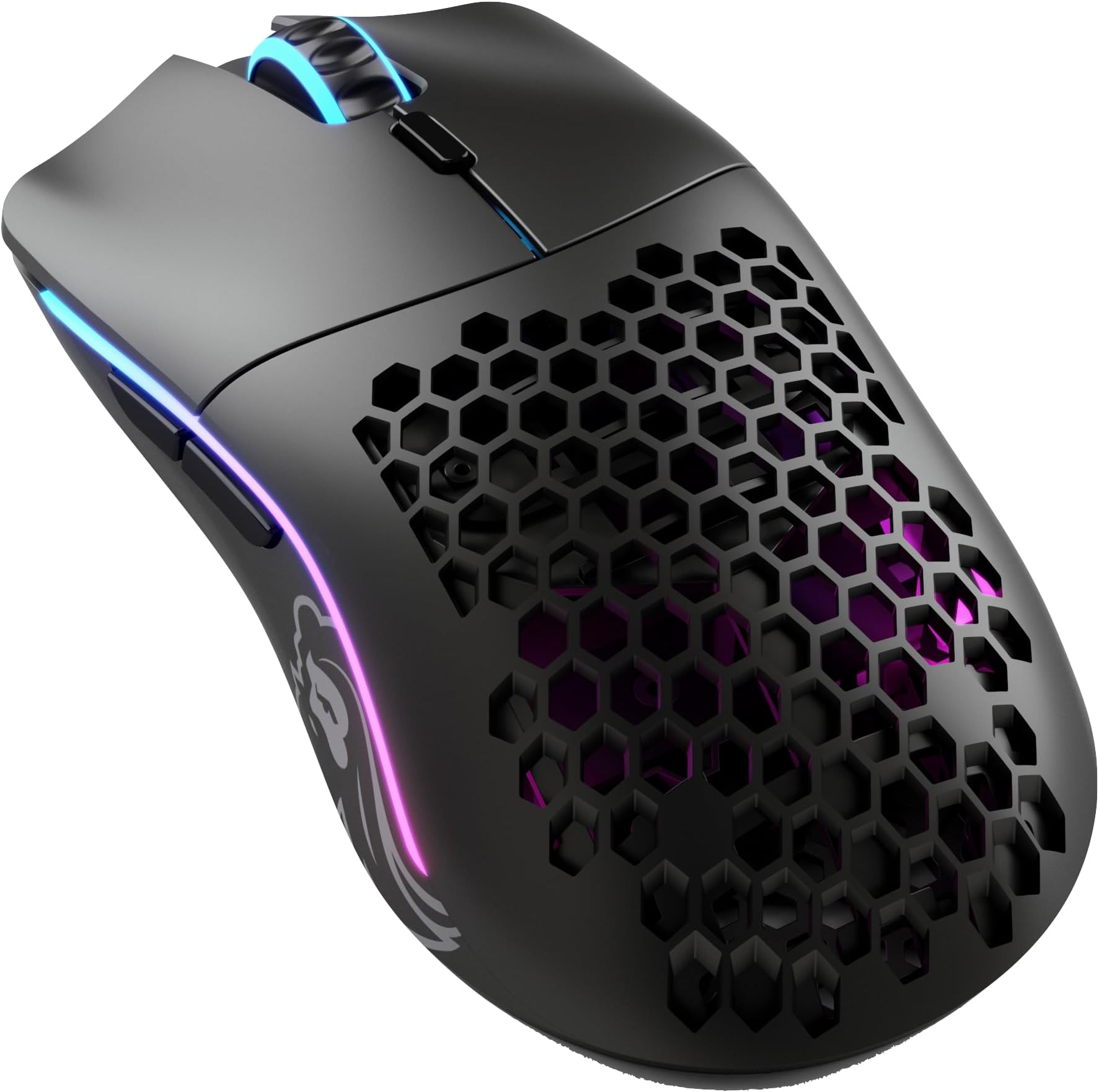 Gaming Model O- (Small) Wireless Gaming Mouse - 65g Superlight Honeycomb Design, RGB, Ambidextrous, Lag Free 2.4GHz Wireless, Up To 71 Hours Battery - Matte Black