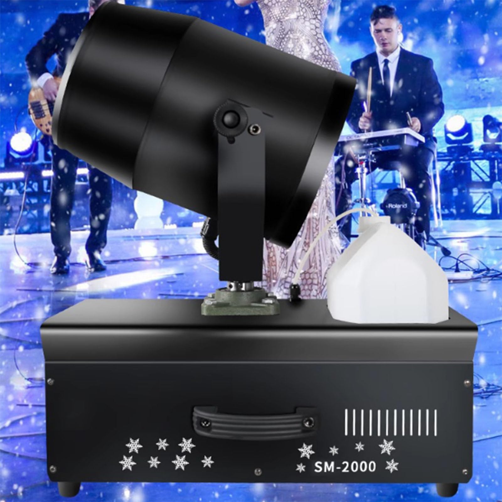 AYCDL Professional Snowflake Maker, Snow Making Machine Snowflake Maker for Christmas Wedding, Snow Effect Spraying Machine,2000w