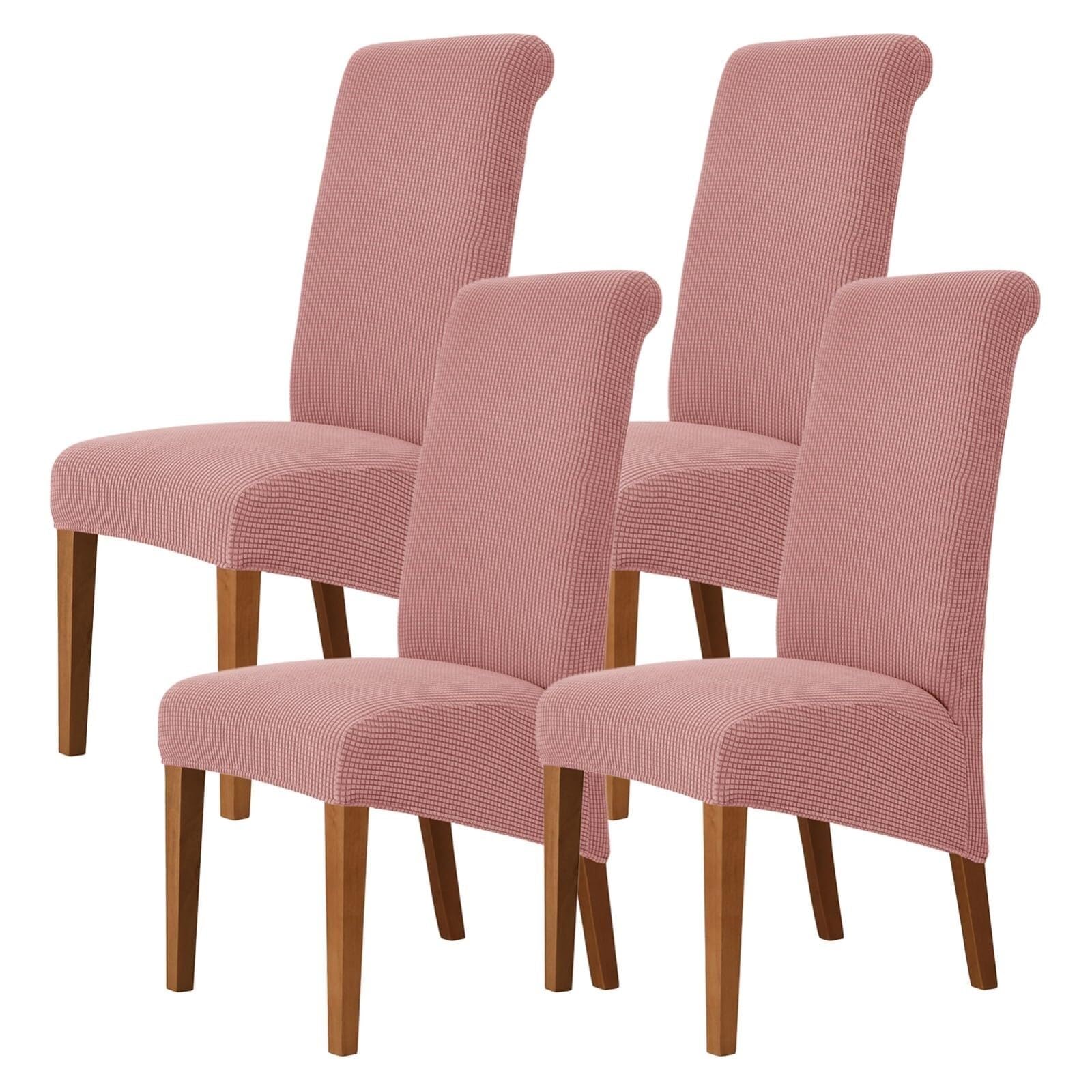 NMVAWIPT Stretch High-Back Dining Chair Covers, Removable Washable Protectors With Elastic Bottom, For Home, Restaurant, Banquet(20#,4Pcs)