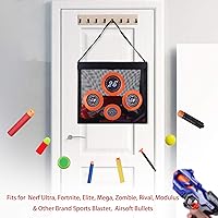 Vista 7 de Hely Cancy - Bolsa de malla portátil para práctica de tiro, compatible con dardos Nerf para niños mayores de 6 años