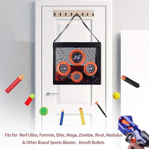 Miniatura 7 de Hely Cancy Bolsa de malla portátil de almacenamiento de juguetes compatible con dardos Nerf para niños a partir de 6 años