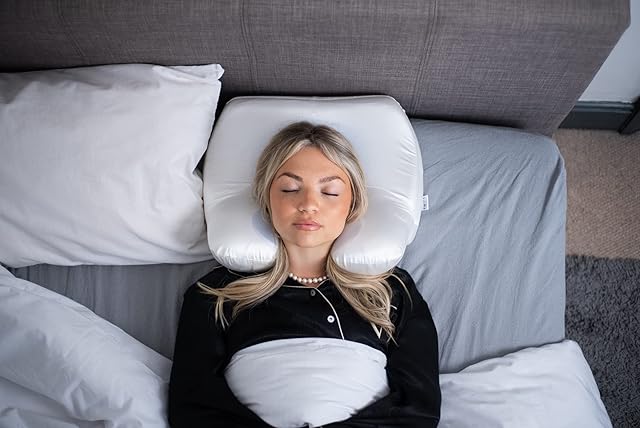 Fresh Face Anti-Wrinkle Pillow 100% Clinically Proven Anti-Aging Back Sleeping Prevention Posture Contour Orthopaedic Neck Beauty Skin Lines Memory Foam Silk Pillowcase Removable Cover