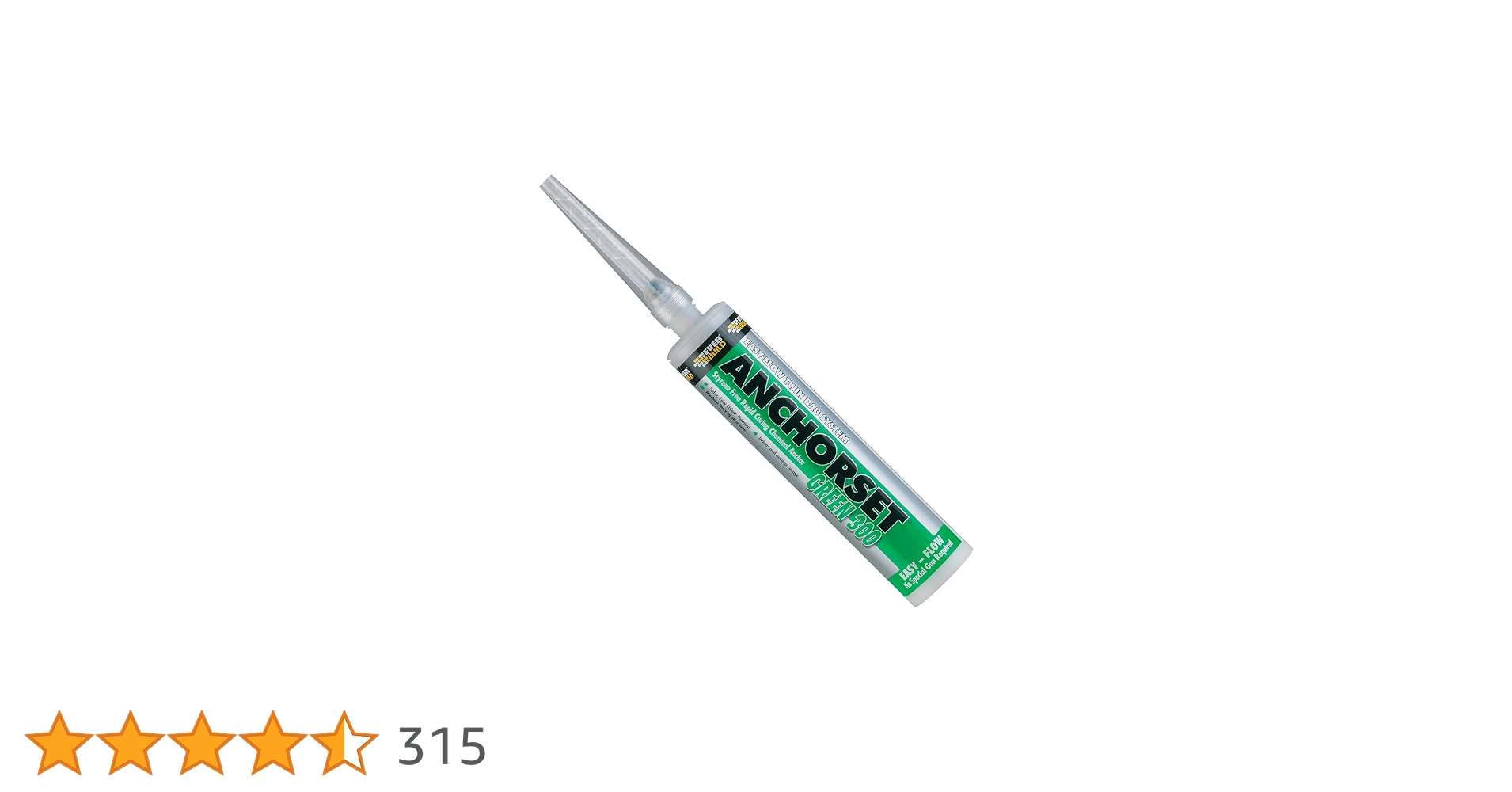 Everbuild Green 300 Anchorset Chemical Anchor 300ml - Eakers DIY