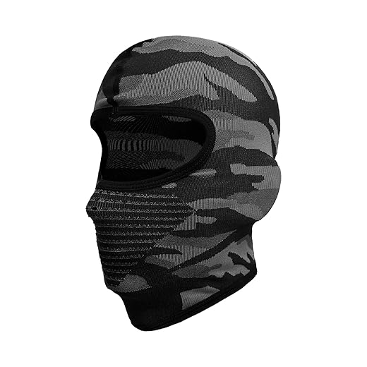 Camo Balaclava Ski Mask - Windproof Unisex Motorcycle Cover, 3-Lengths, Breathable Full Face Design with Vents