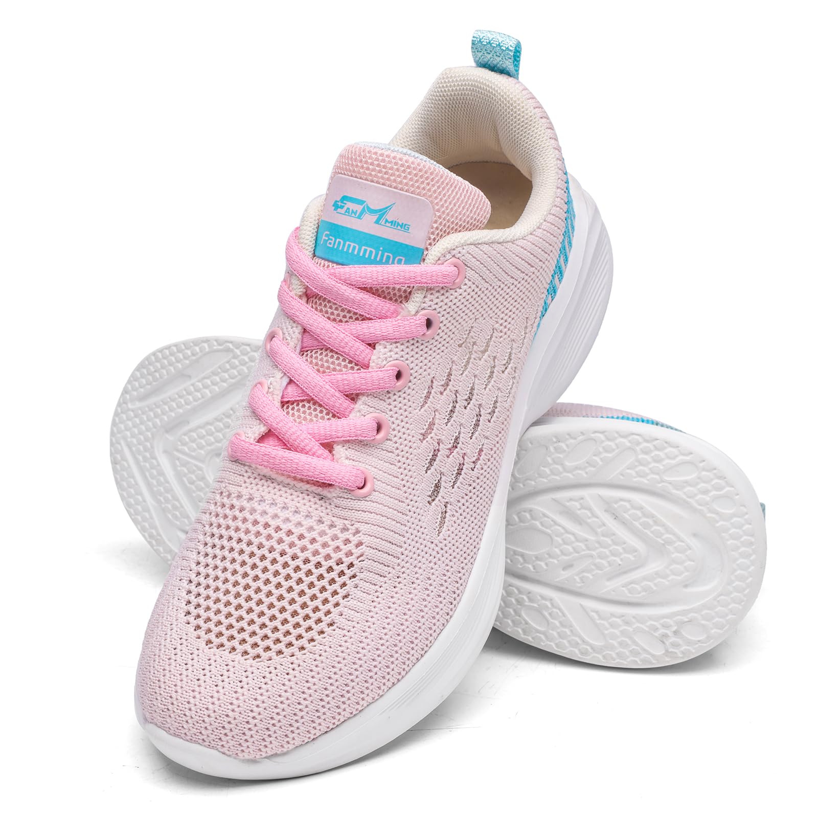 FANMMING Women's Non Slip Gym Workout Shoes, Lightweight Breathable Tennis Sneakers with Soft Insoles,Mesh Walking Sneakers, Womens Running Shoes for