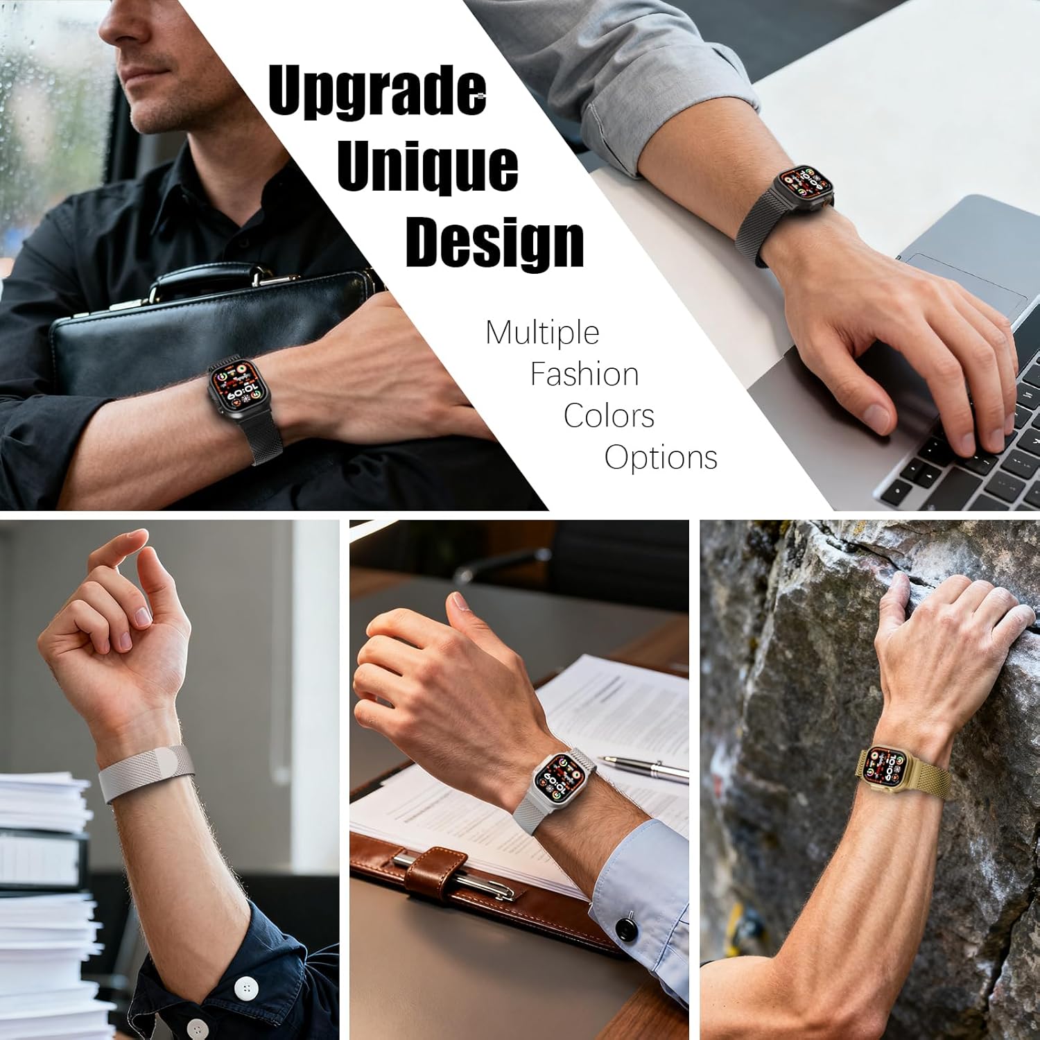 TRA Milanese Loop Band Compatible with Apple Watch 49mm 46mm 45mm 44mm 42mm Men Women, Stainless Steel Mesh Metal Magnetic Clasp Strap for iWatch Series 11 10 9 8 7 6 5 4 3 2 1 Ultra SE - Image 7