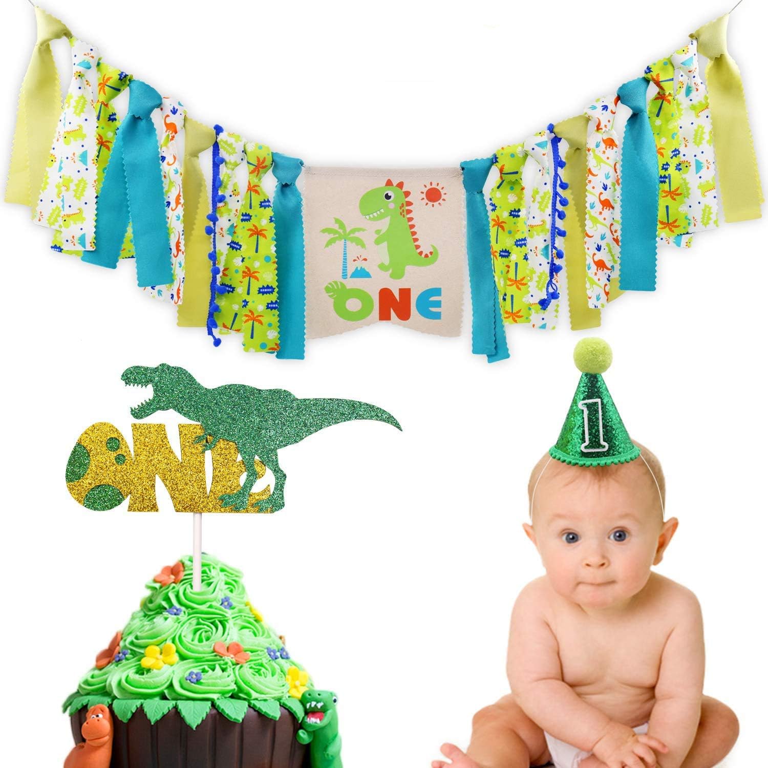 Dinosaur Theme Highchair Banner Kit