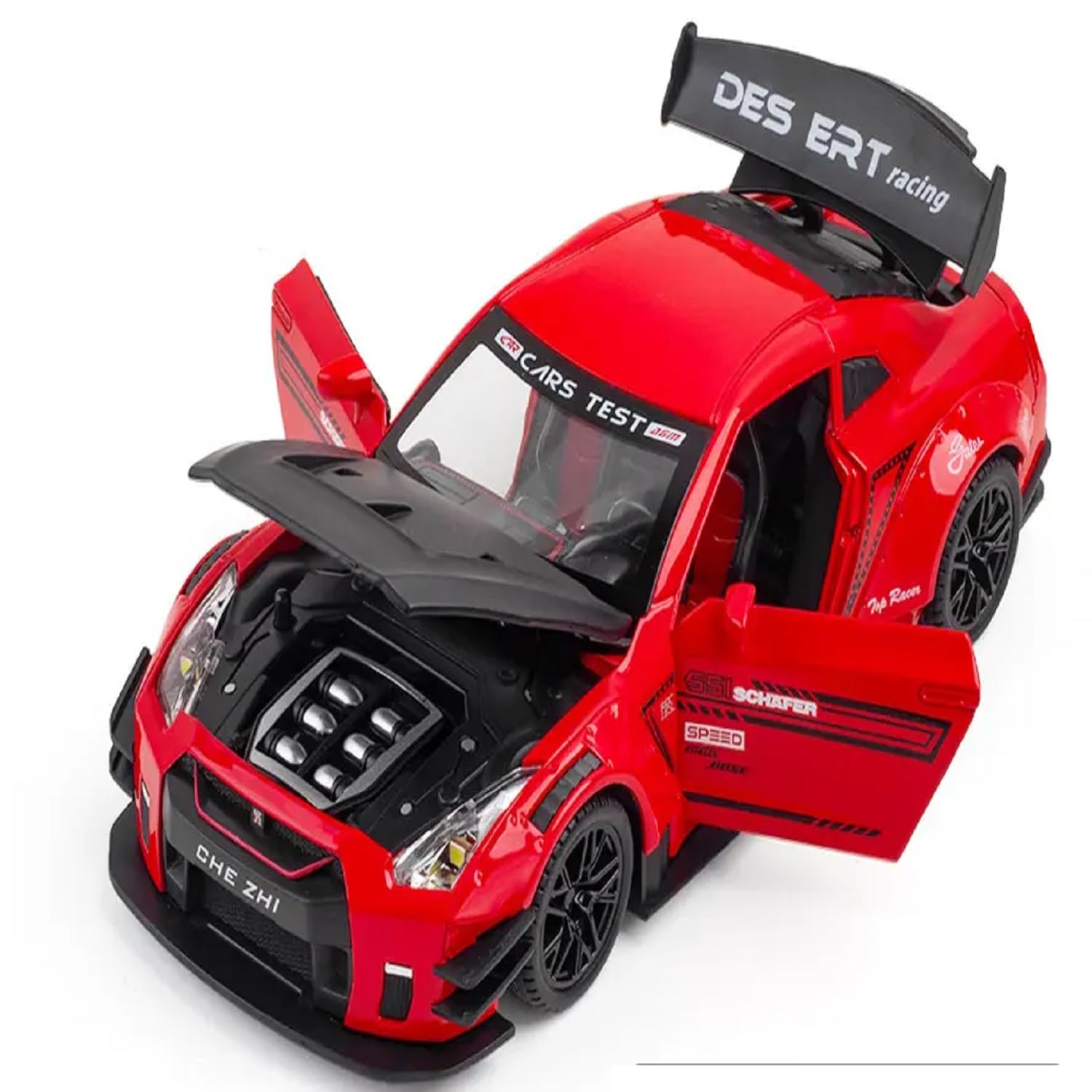 1:24 for Nissan GTR R35 Sports Car Alloy Model Car Kids Toys Car Diecasts & Toy Vehicles Toy Cars Strong Pull-Back Sound