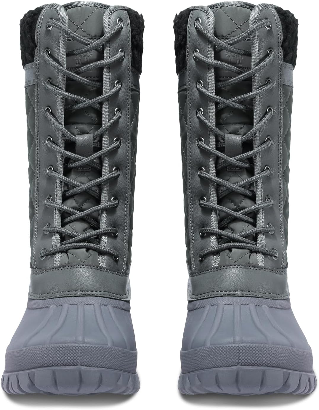 CAMEL CROWN Snow Boots for Women - Waterproof Booties with Warm Fur Lined Lace-up Shoes for Winter Outdoor