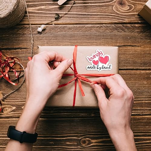 Miniatura 5 de 1.5 pulgadas, cuidadosamente hechas a mano, calcomanías de agradecimiento, calcomanías hechas a mano, calcomanías de negocios, calcomanías de sobres