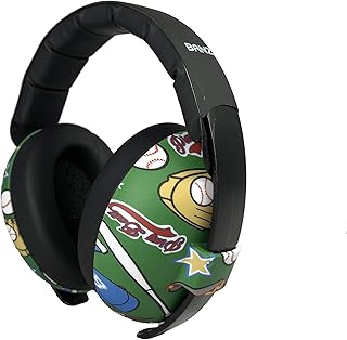 BANZ Earmuffs Infant Hearing Protection â€“ Ages 0-2 Years (Baseball)