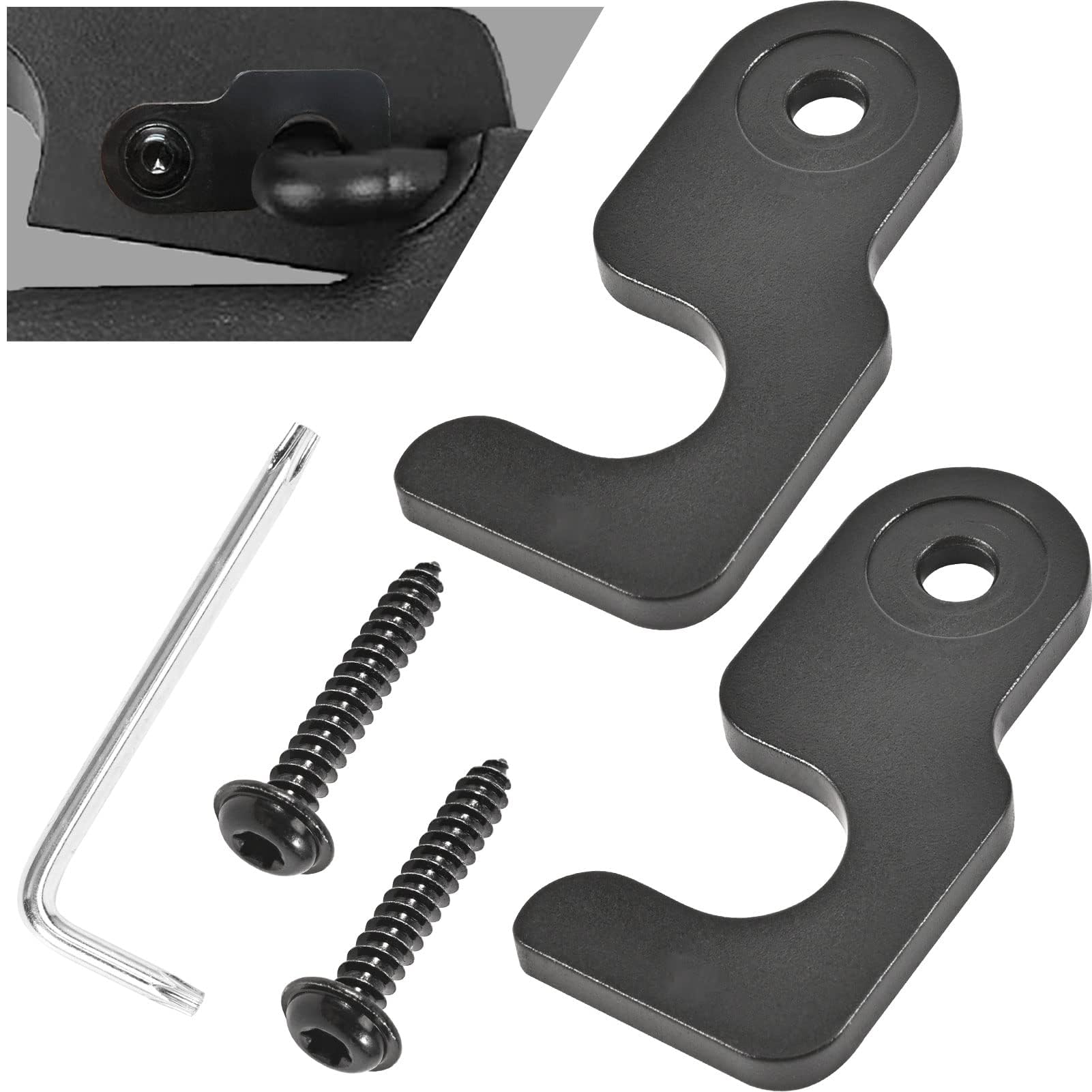 KASTWAVE Sun Visor Clips Repair Kit Compatible with 2018 Jeep and Newer JK JL JT Wrangler 2018-2022 and Gladiator 2020-2022, Used for Restores and Repairs Vehicle Sagging Sun Visor (2 Pack)