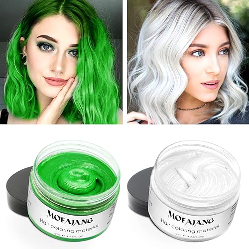 ZENTANMEI Cera temporal para el cabello, color de cera para el cabello, color 4.23.oz, cada cera neutra para el cabello, barro, mate, definición de