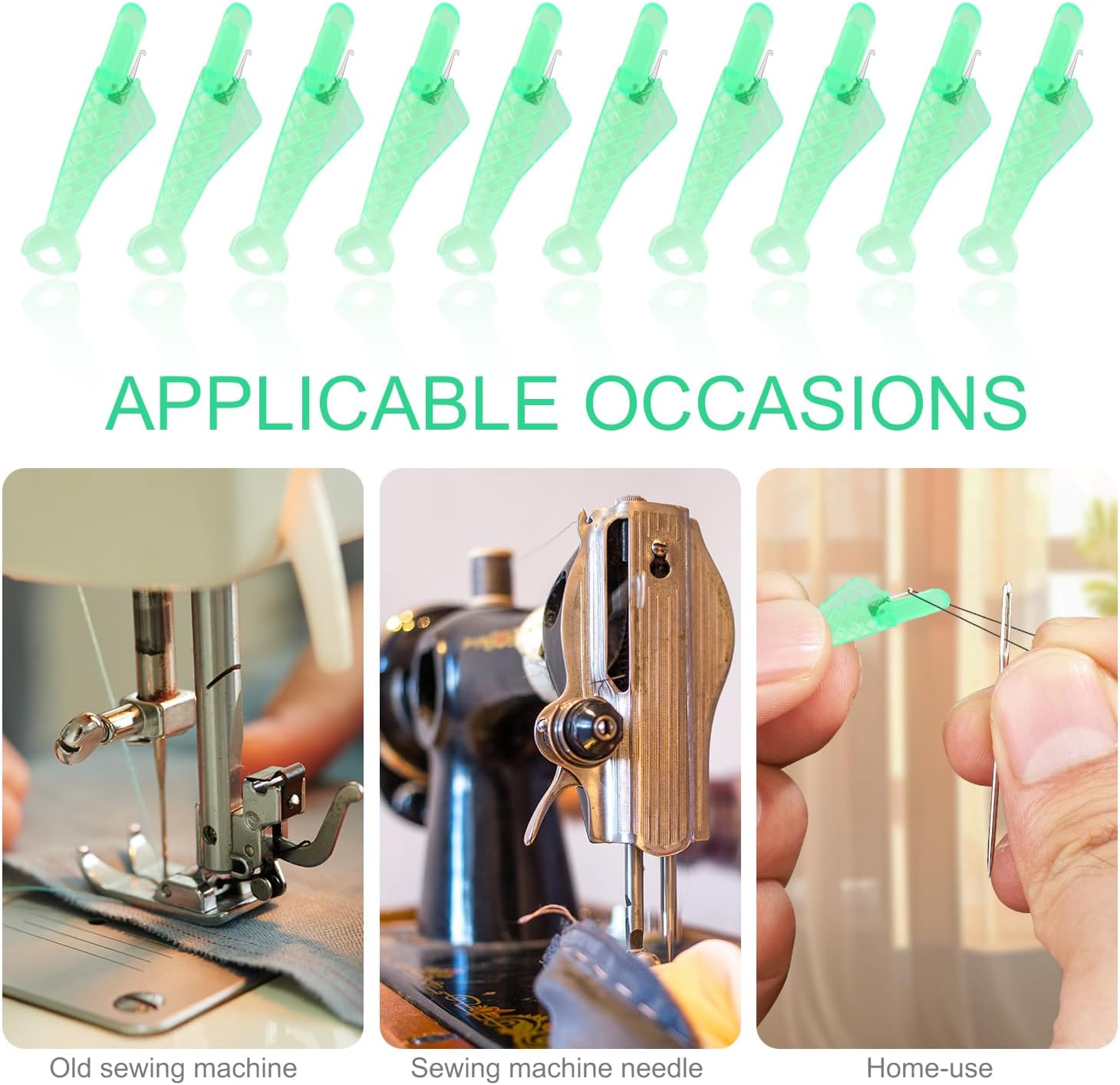 10pcs Fish Mouth Sewing Machine Needle Threader, 2024 New Fish Type Needle Threader Automatic Sewing Needle Threader for Sewing DIY Craft Supplies