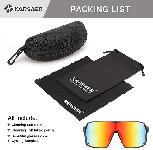 Miniatura 7 de Karsaer Vision - Gafas de sol deportivas para adultos, jóvenes, niños de 8 a 14 años, lentes de sol unisex para golf, béisbol, softbol