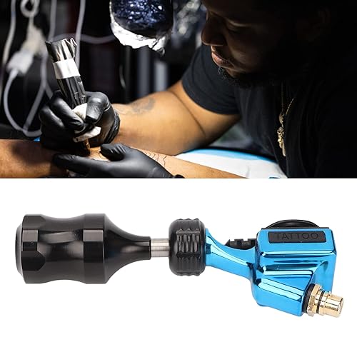 Miniatura 2 de Bolígrafo de cartucho de tatuaje, máquina de tatuaje de aleación de aluminio de 5-10 V, ajustable, carrera de 0.197 in, antideslizante, profesional,
