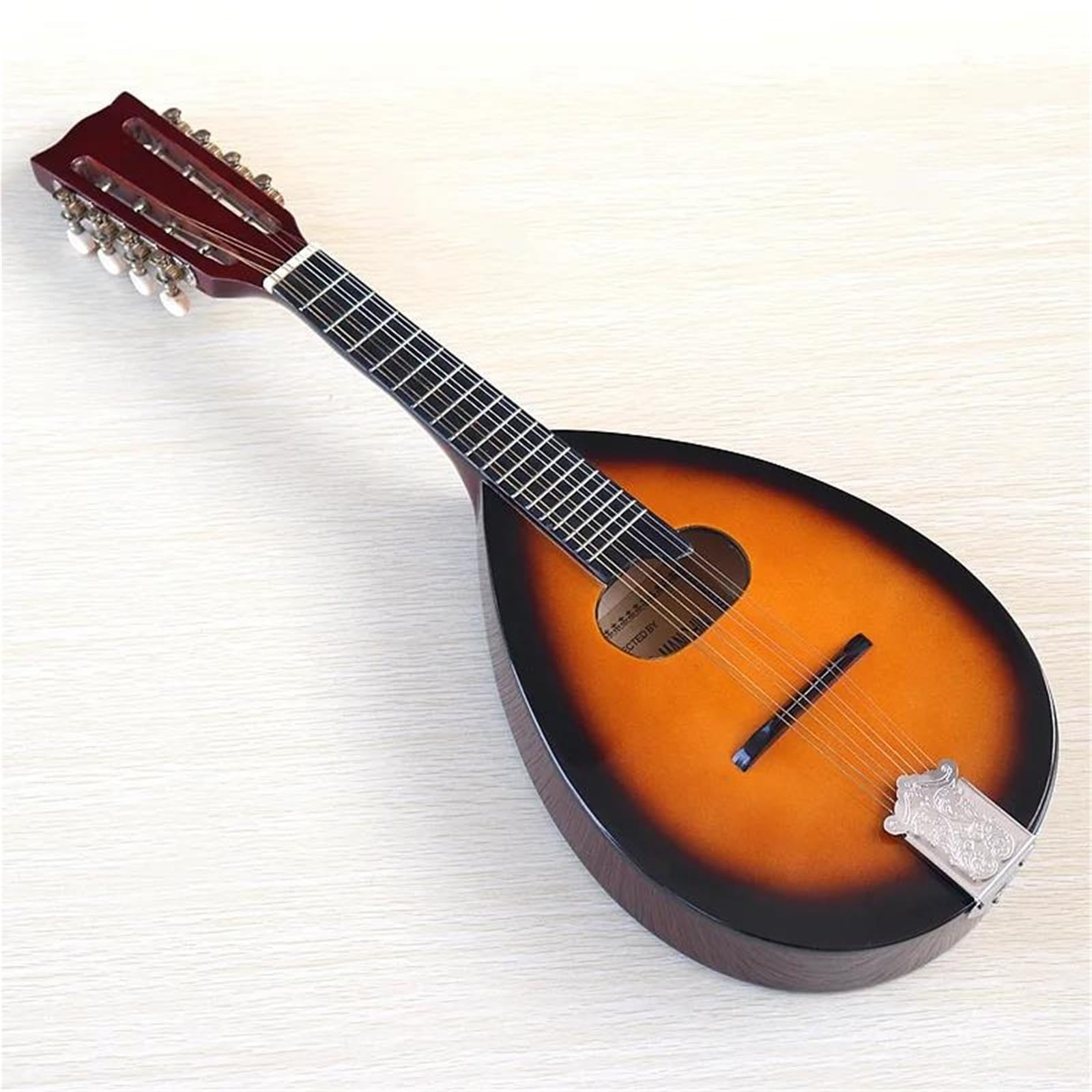 Mandoline De Pour Débutants Sunburst – Mandoline À 8 Cordes Instrument Mélodique Classique Mandoline De Style A Pour Débutants Et Adultes Avec Sac