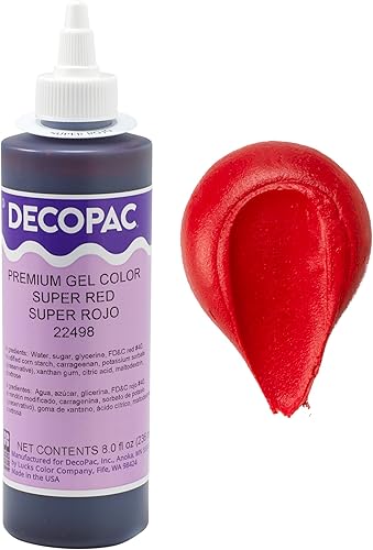 DECOPAC Color alimenticio en gel de alta calidad, colorante comestible para uso con crema de mantequilla o glaseado batido, gel de fondant y