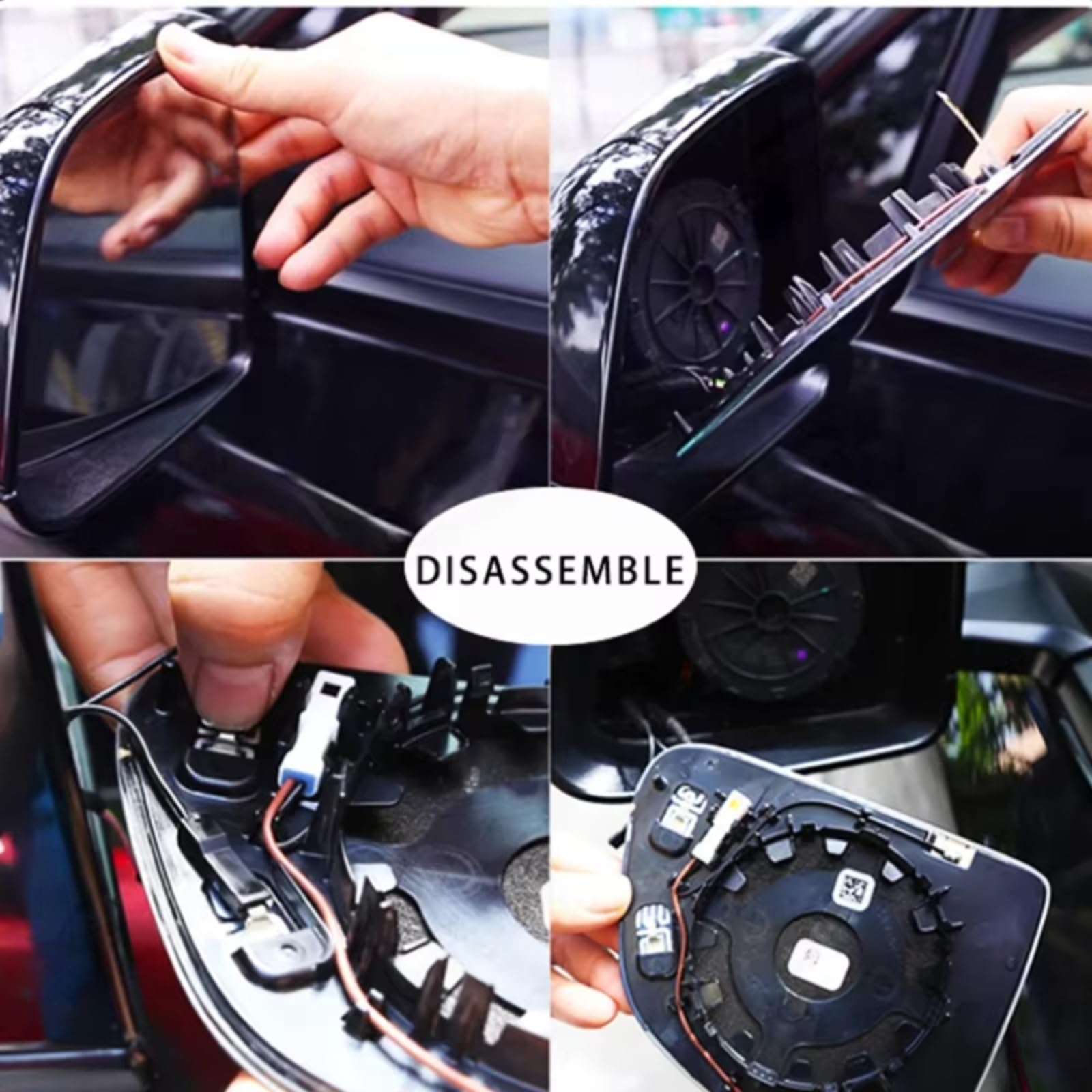 Specchietto Esterno Compatibile Con Tesla Per Model S 1 Paio 800R Grandangolo Per Grande Visione Specchietto Retrovisore Riscaldamento Sostitutivi Antiabbagliamento Retromarcia