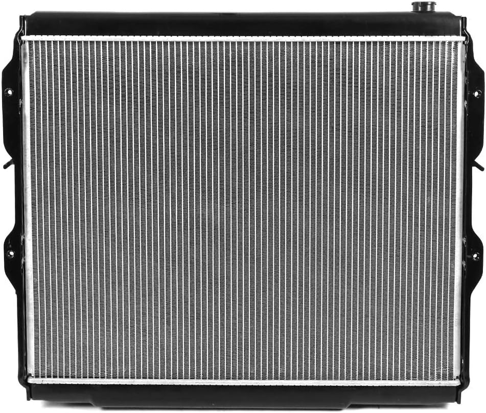 DNA Motoring OEM-RA-2321 OE Style Aluminum Cooling Radiator Replacement Compatible with 00-06 Tundra AT, 27-3/8" W X 22-5/8" H X 1-7/16" D, 1-1/2" Inlet, 1-1/2" Outlet