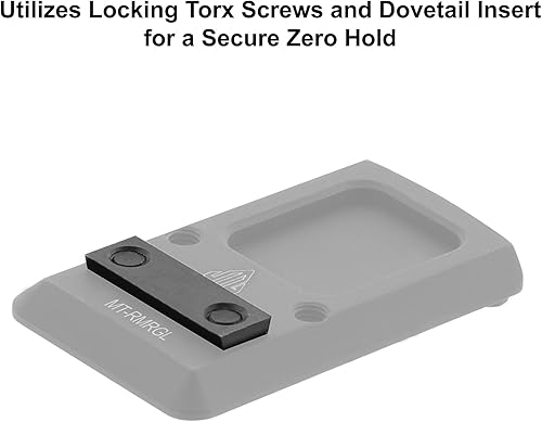 Miniatura 6 de UTG Super Slim RMR Mount, para la mira trasera Glock, cola de milano, negro