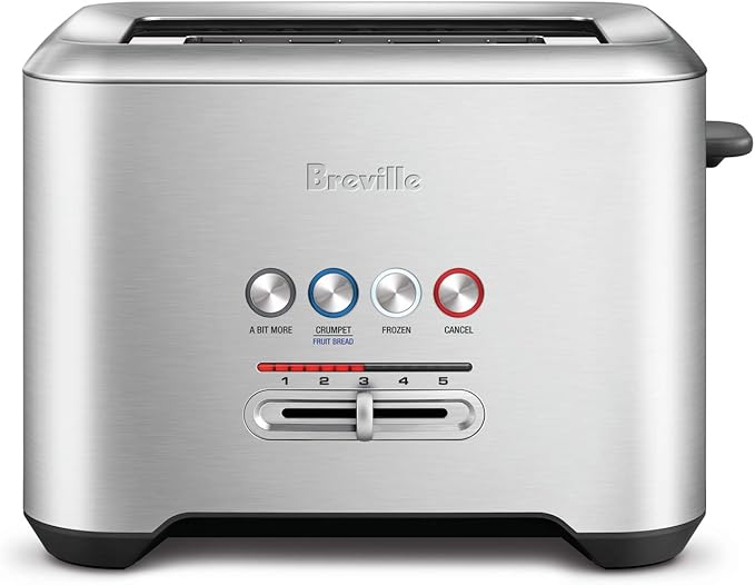 Breville BTA720XL Bit More 2Slice Toaster, Brushed
