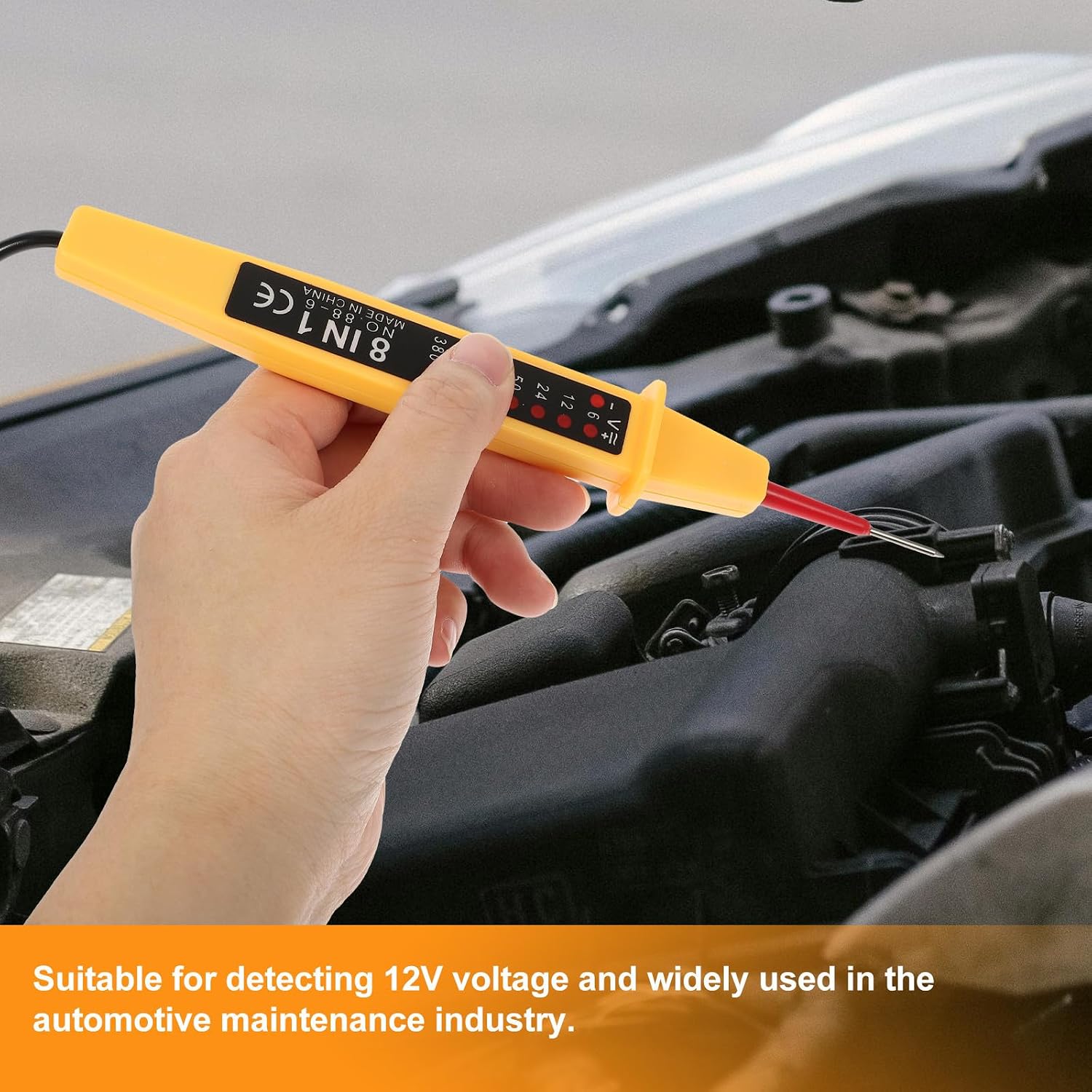 Outanaya 12v One Tester Car with Electrical Tester Tool Voltage High Precision Measurement and Hand Operation for Diagnosis Testing Vehicle Circuit Automotive Wire