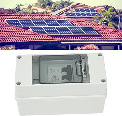 Miniatura 4 de Disyuntor miniatura 2P con caja impermeable IP65, DC1000V 20A desconecta Swtich interruptor de desconexión solar para panel solar