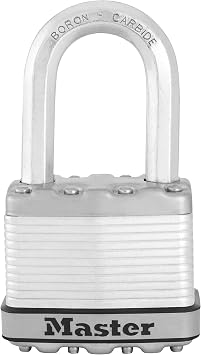 Master Lock   Padlock Key-Type Professional Grade Rust-Proof Outdoor High Security Body Width 51mm Inner Diameter of Suspension Height 38mm Security Magnum M5JADLF